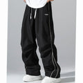 Matthew | Men's Baggy Wide-Leg Drawstring Sweat Pants Contrast Piping