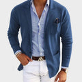 Oliver | Men's Casual Button-Front Notch-Lapel Blazer Jacket