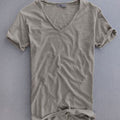 Lucas | Men's Deep V-Neck Short-Sleeve Organic Cotton T-Shirt