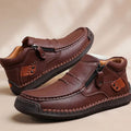 Mason | Men's Handcrafted Leather Orthopedic Side-Zip Ankle Boots