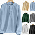 Sebastian | Men's Long Sleeve Cotton-Stretch Slim-Fit Henley Shirt