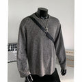 Daniel | Men's Relaxed-Fit Fine-Knit Ribbed Crewneck Long-Sleeve Sweater