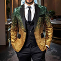 Henry | Men's Sequin Blazer Satin Shawl-Collar Tailored Sparkle Jacket