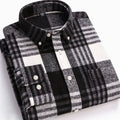 Nathan | Men's Slim-Fit Brushed Flannel Button-Down Plaid Shirt