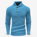 Henry | Men's Slim-Fit Button Turtleneck Knit Sweater