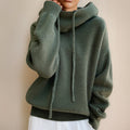 Eleanor | Women's Oversized Knit Hoodie Sweater Cowl Neck Drawstring
