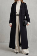 Harper | Women's Tailored Double-Breasted Long Wool Overcoat