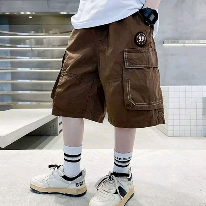 Boys Relaxed-Fit Multi-Pocket Cargo Shorts