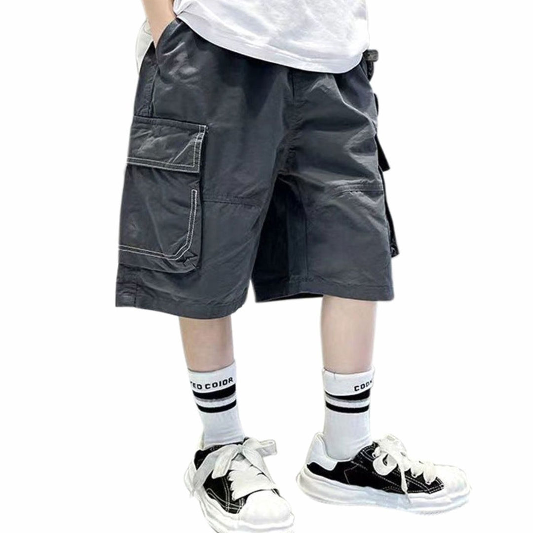 Boys Relaxed-Fit Multi-Pocket Cargo Shorts