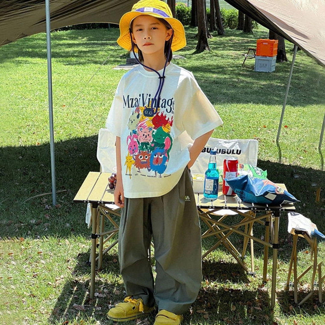 Kids Unisex Wide-Leg Outdoor Jogger Pants