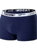 William | Men's Antibacterial Stretch Trunk Boxer Briefs, Navy Blue