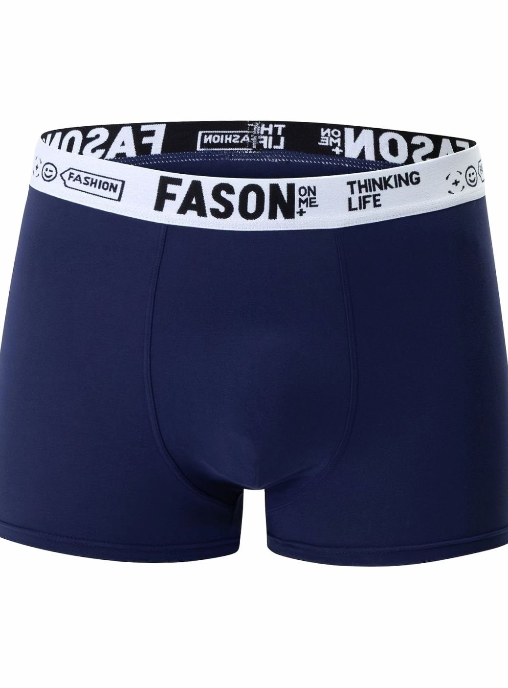 Men's Antibacterial Stretch Trunk Boxer Briefs, Navy Blue