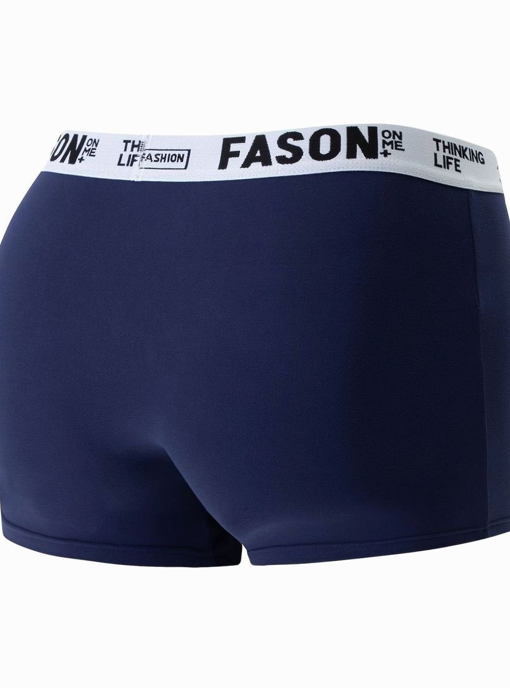 Men's Antibacterial Stretch Trunk Boxer Briefs, Navy Blue