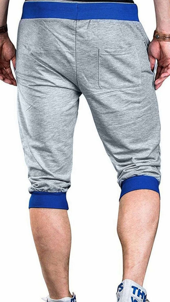 Men's Colorblock Drawstring Capri Sweat Pants