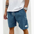 Aiden | Men's Corduroy Elastic-Waist Drawstring Casual Shorts