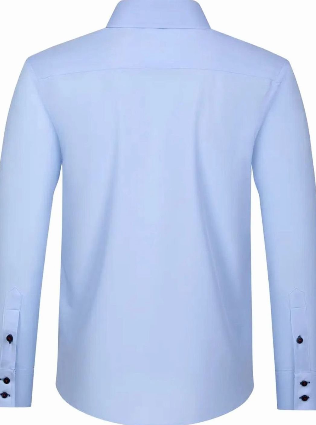 Men's Double-Collar Button-Up Long Sleeve Dress Shirt