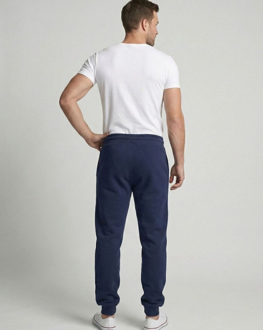 Men's Fleece Jogger Sweat Pants Drawstring Cuffed