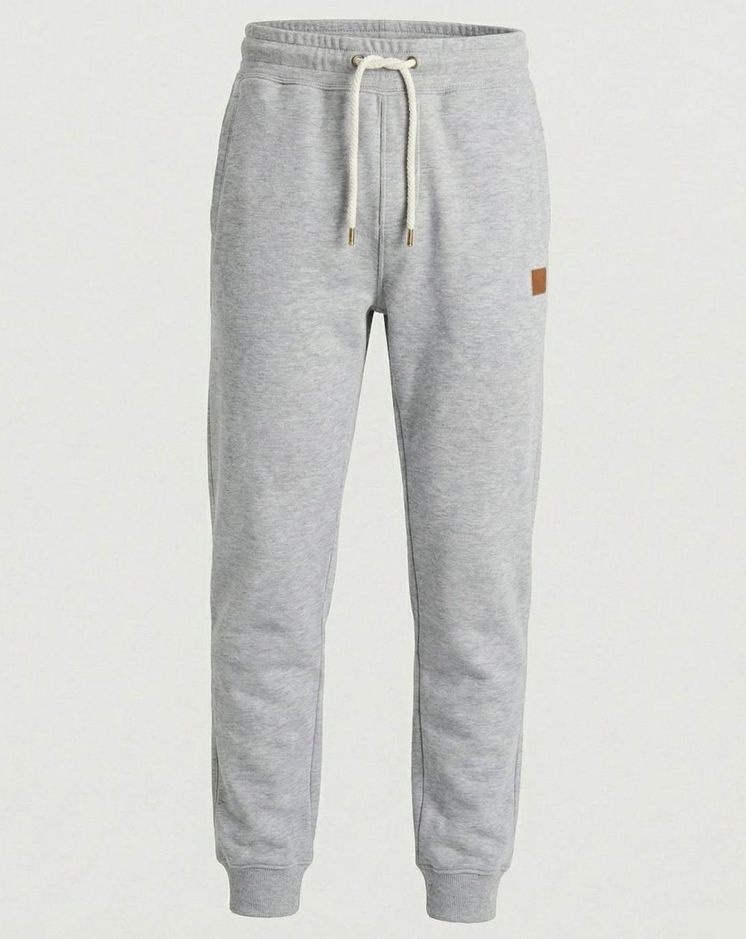 Men's Fleece Jogger Sweat Pants Drawstring Cuffed - Gray