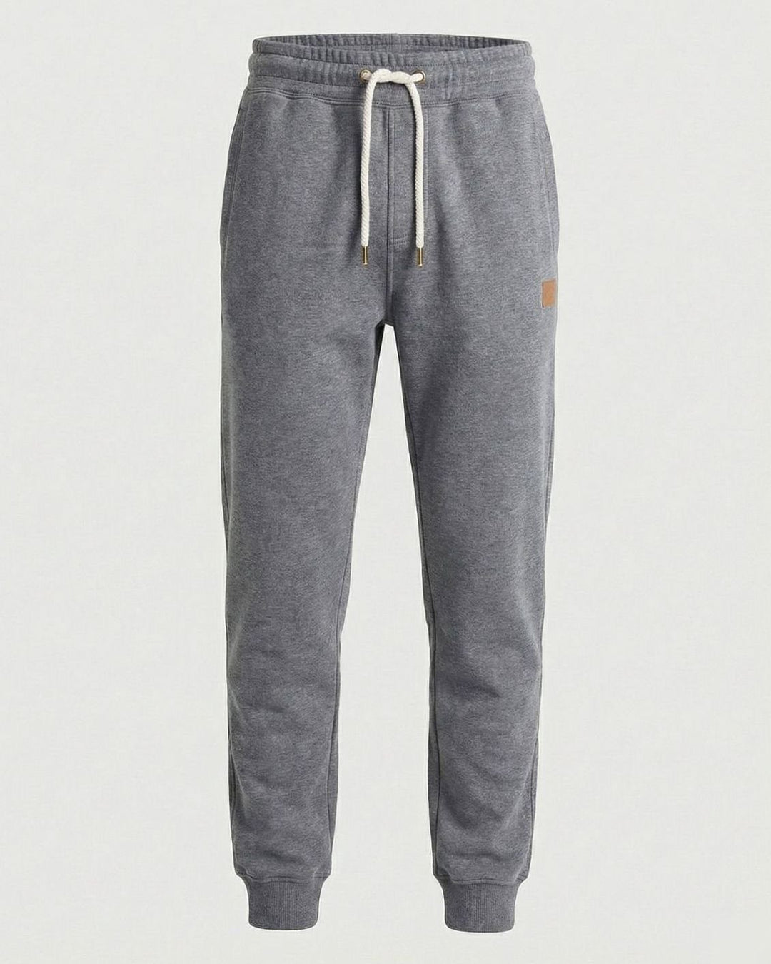 Men's Fleece Jogger Sweat Pants Drawstring Cuffed - Dark Gray