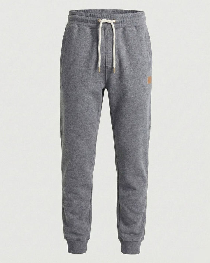 Men's Fleece Jogger Sweat Pants Drawstring Cuffed - Dark Gray