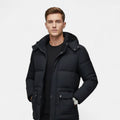 William | Men's Fleece-Lined Hooded Puffer Winter Jacket