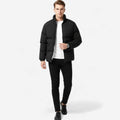 James | Men's Fleece-Lined Puffer Winter Jacket Stand-Collar