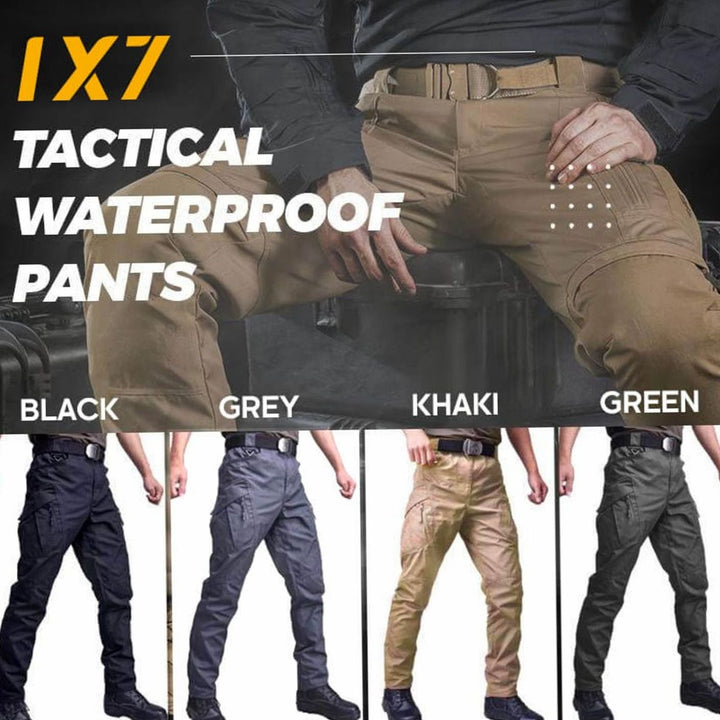 Men's Fleece-Lined Waterproof Tactical Cargo Pants