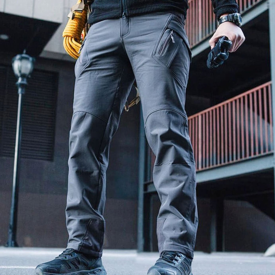 Men's Fleece-Lined Waterproof Tactical Cargo Pants