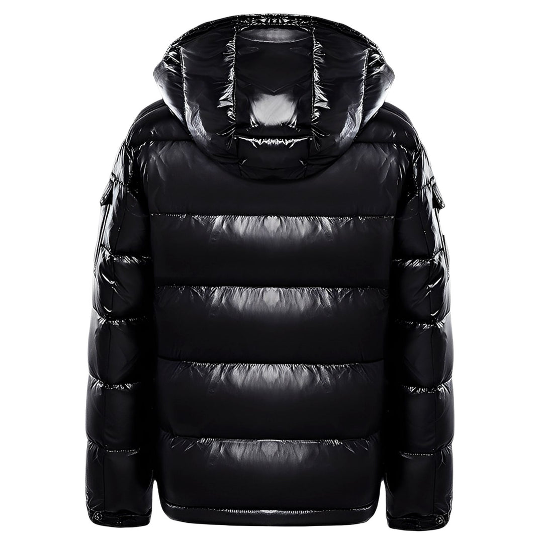 Men's Glossy Hooded Puffer Winter Jacket