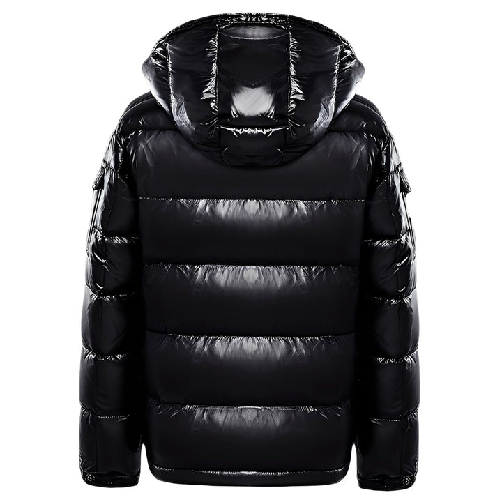Men's Glossy Hooded Puffer Winter Jacket