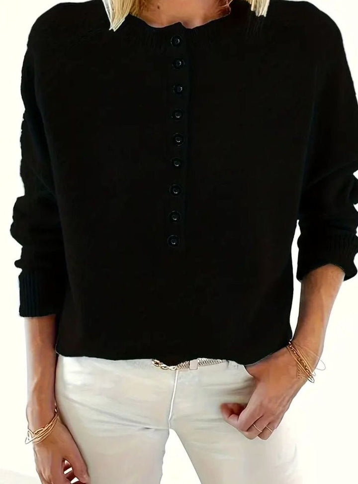 Men's Half-Button Collar Knit Sweater