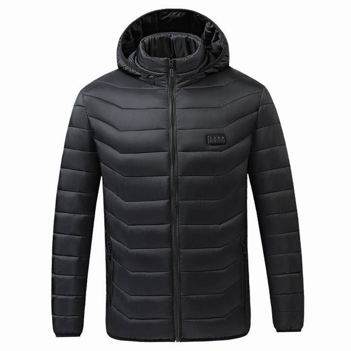 Men's Heated Puffer Winter Jacket 21-Zone USB Hooded Coat