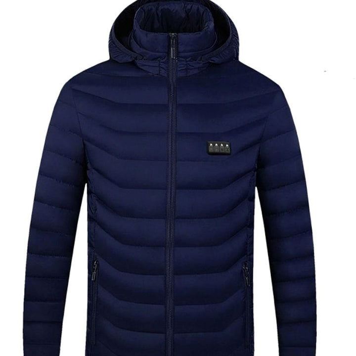 Men's Heated Puffer Winter Jacket 21-Zone USB Hooded Coat