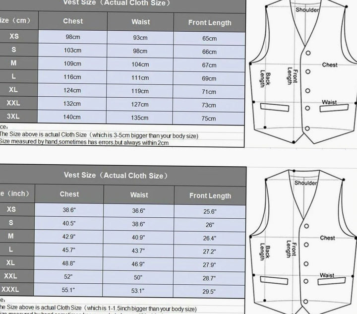 Men's Herringbone Lapel Button-Up Suit Vest