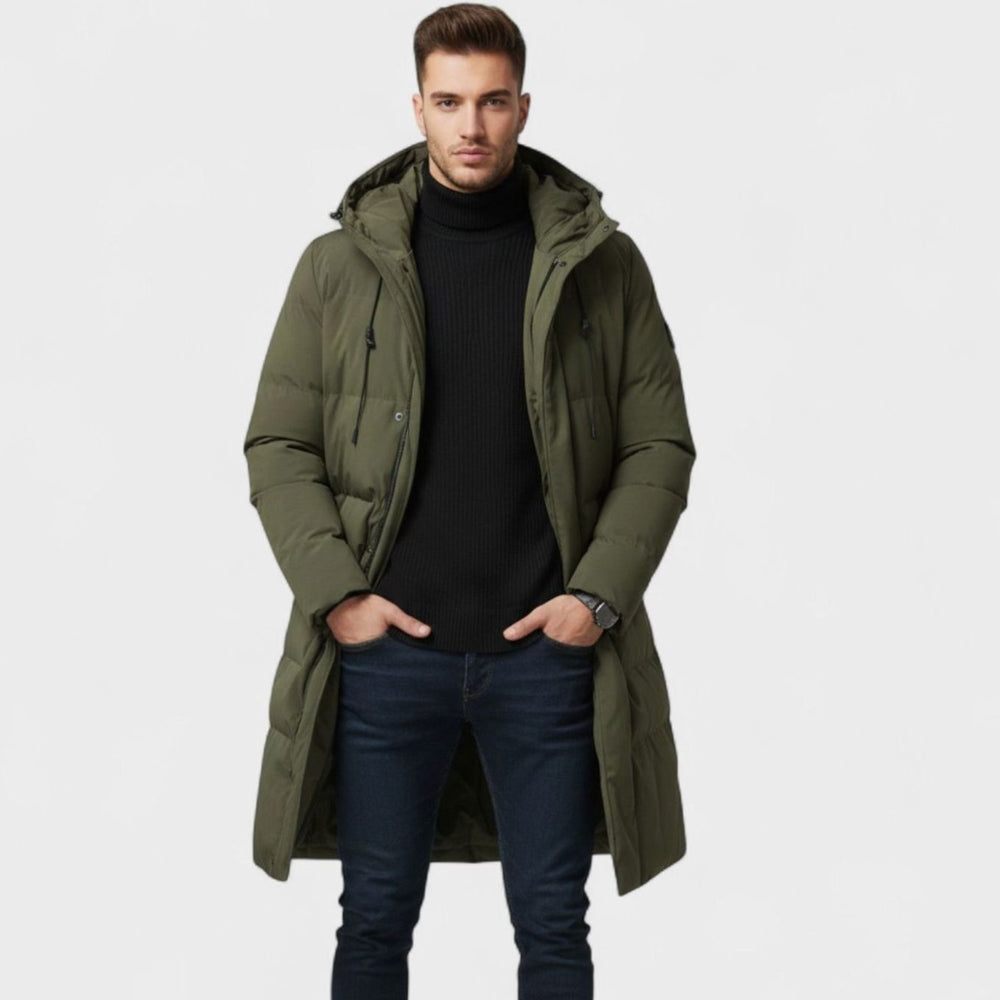 Men's Hooded Insulated Puffer Winter Coat Regular Fit