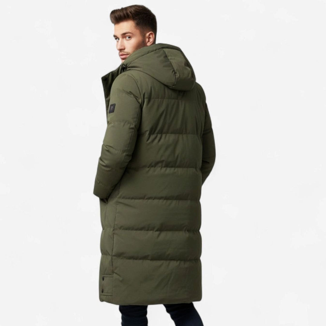 Men's Hooded Insulated Puffer Winter Coat Regular Fit