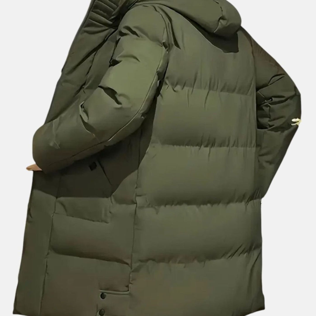 Men's Hooded Insulated Puffer Winter Coat Regular Fit