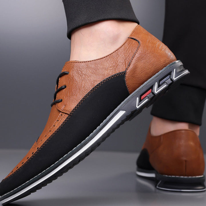 Men's Hybrid Dress Shoes Brogue Lace-Up Sneaker Sole Oxfords