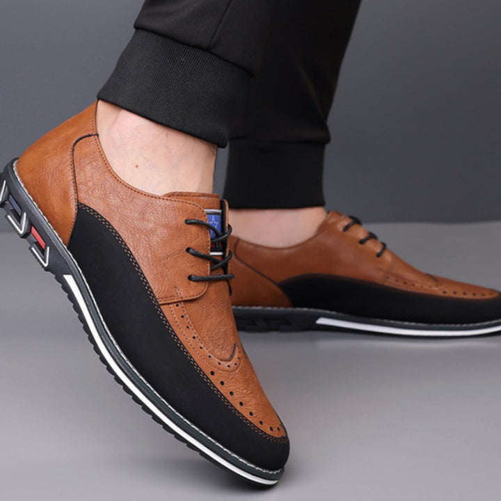 Men's Hybrid Dress Shoes Brogue Lace-Up Sneaker Sole Oxfords