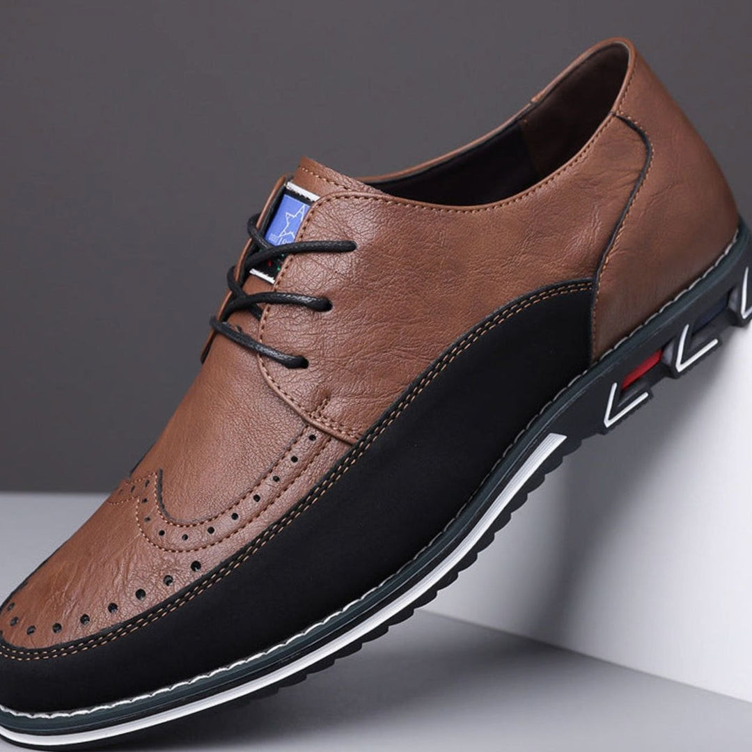 Men's Hybrid Dress Shoes Brogue Lace-Up Sneaker Sole Oxfords