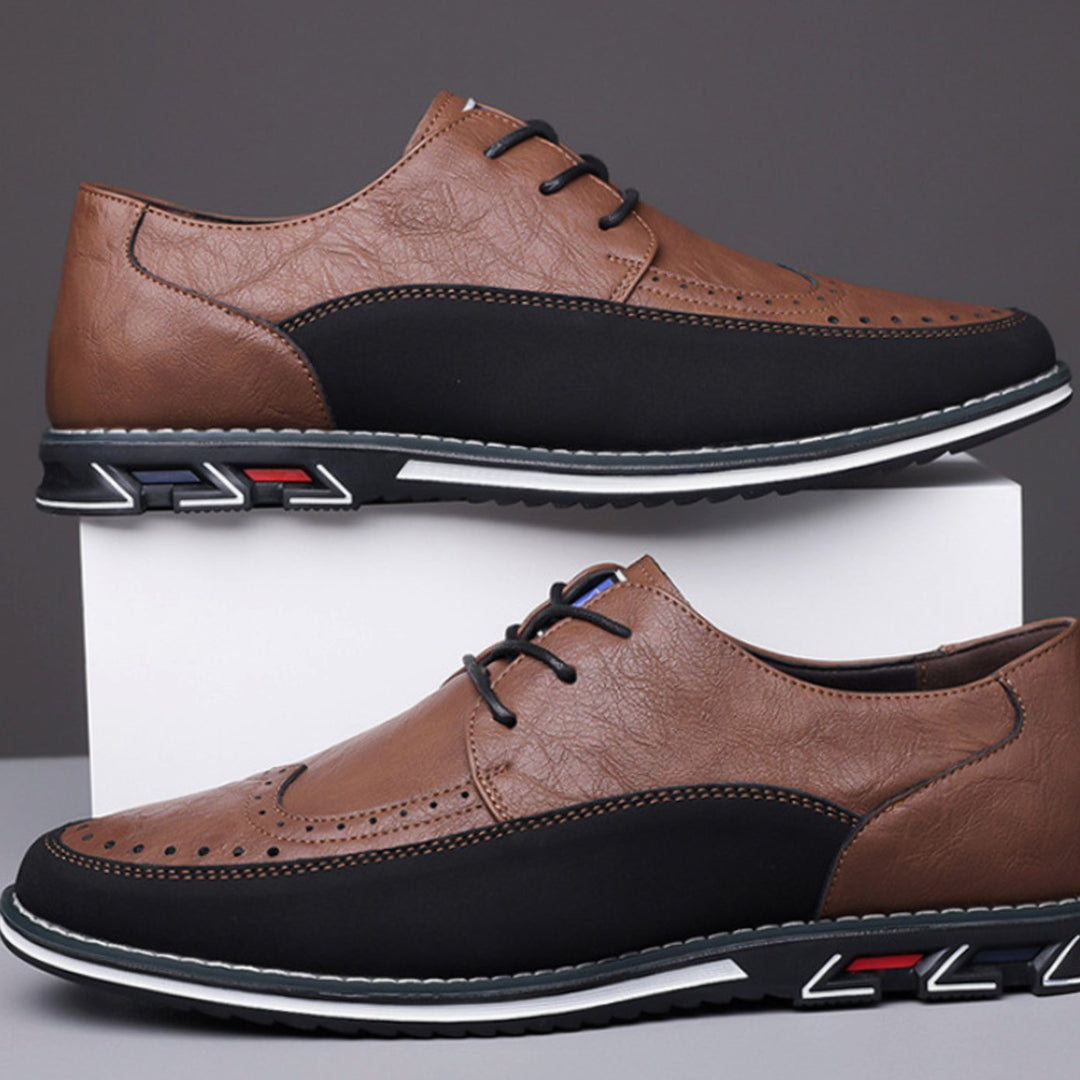 Men's Hybrid Dress Shoes Brogue Lace-Up Sneaker Sole Oxfords