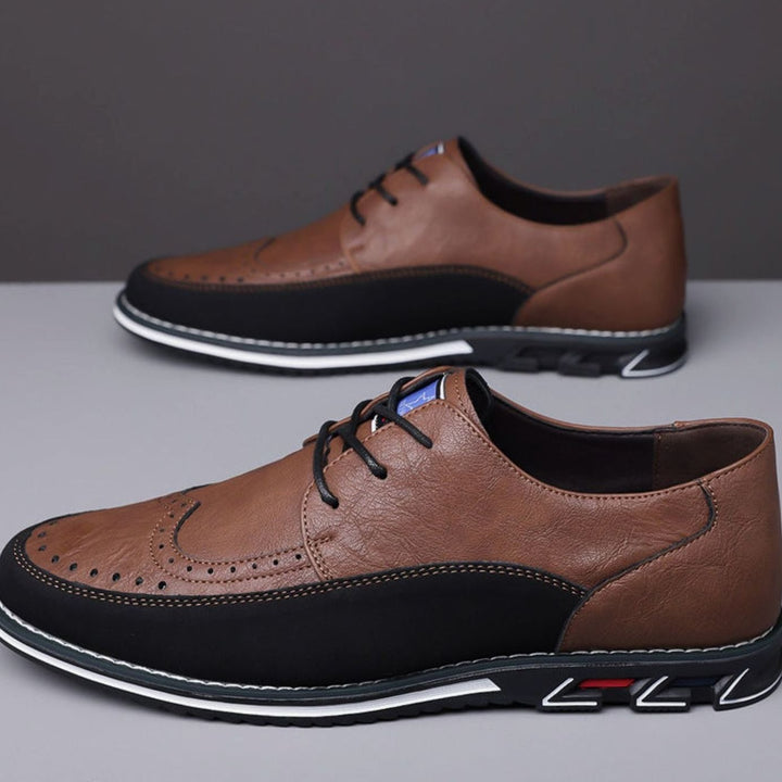 Men's Hybrid Dress Shoes Brogue Lace-Up Sneaker Sole Oxfords