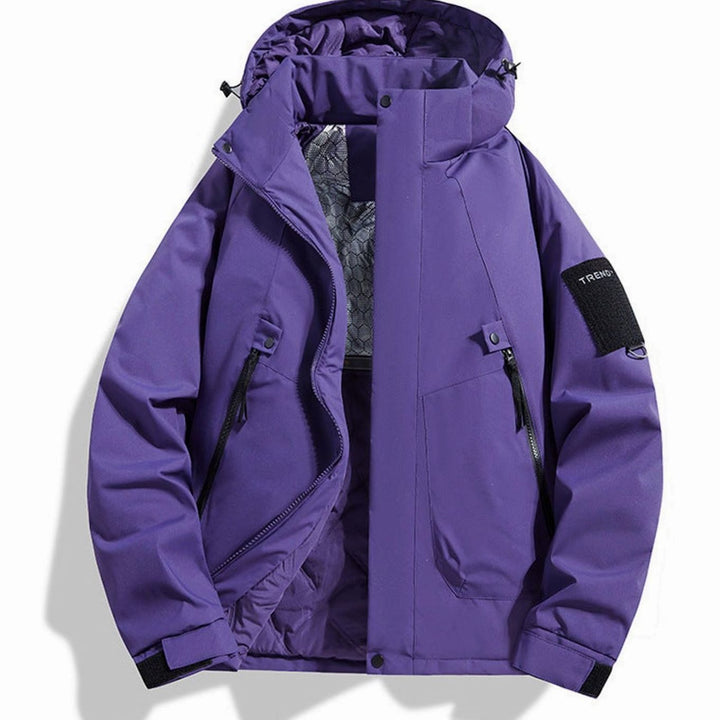 Men's Insulated Hooded Field Jacket Windproof Quilted Utility