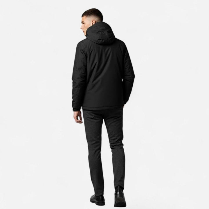 Men's Lightweight Hooded Loose-Fit Zip-Up Casual Jacket
