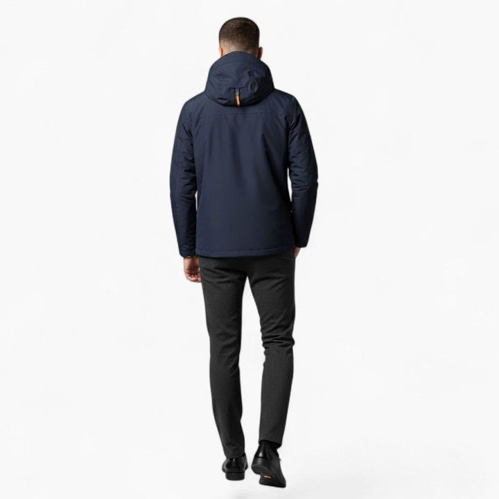 Men's Lightweight Hooded Loose-Fit Zip-Up Casual Jacket