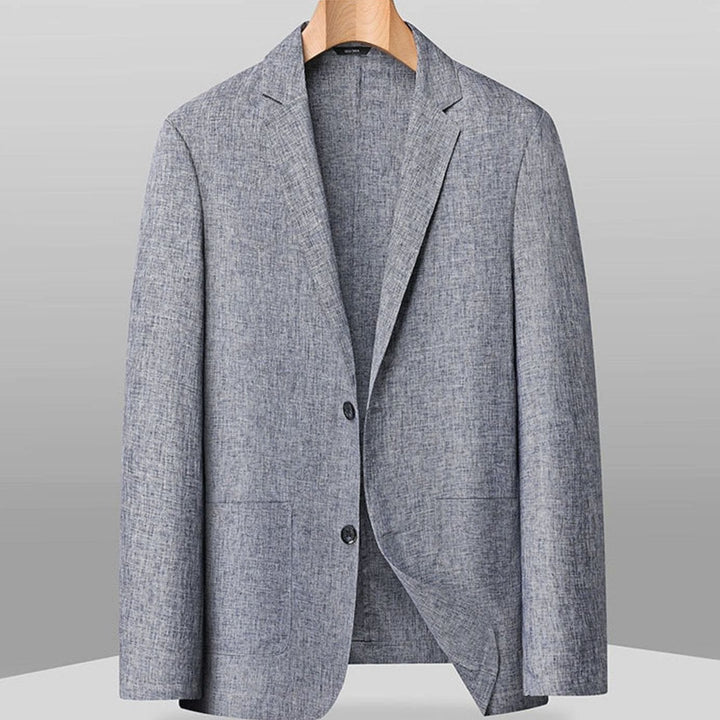 Men's Lightweight Unlined Two-Button Notch Lapel Blazer - Blue