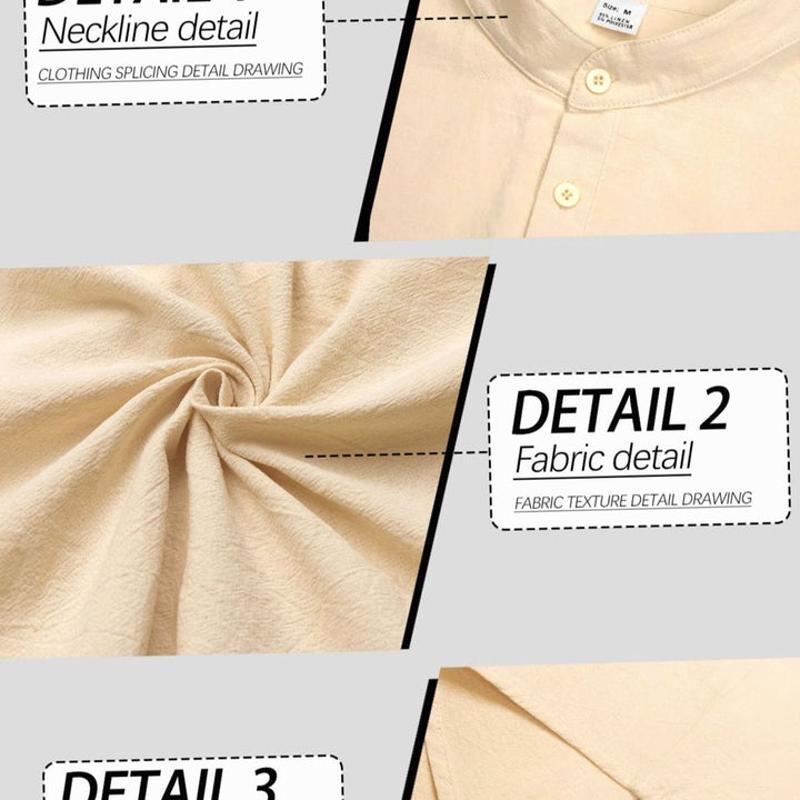 Men's Long Sleeve Cotton-Stretch Slim-Fit Henley Shirt