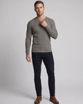 Ryan | Men's Long Sleeve Waffle Knit Henley Shirt Regular Fit