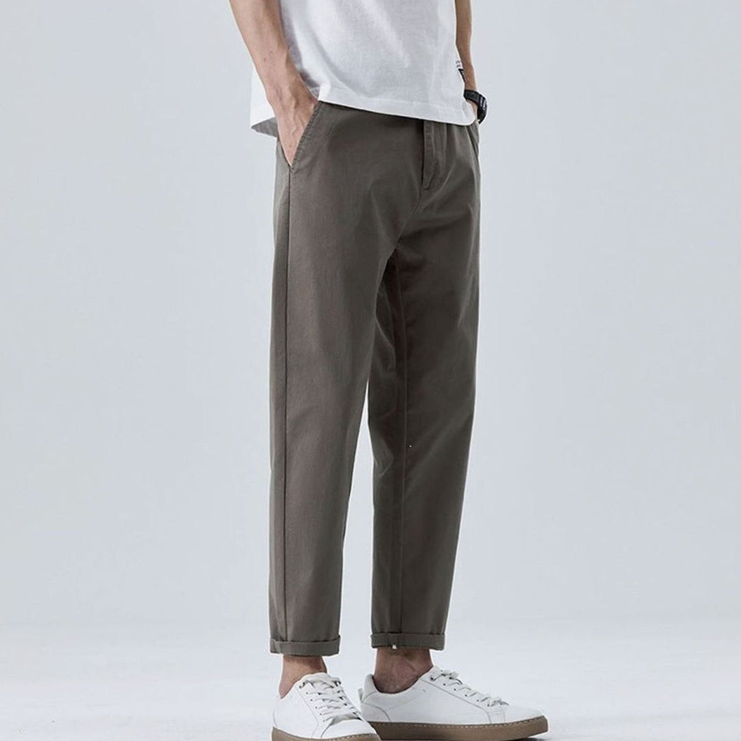 Men's Loose-Fit Pleated Fashion Chino Pants