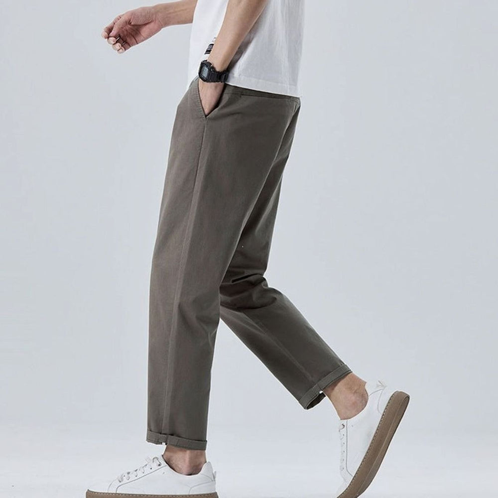 Men's Loose-Fit Pleated Fashion Chino Pants